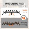 VEVOR Fireplace Log Grate, 27 inch Heavy Duty Fireplace Grate with 6 Support Legs, 3/4'' Solid Powder-coated Steel Bars