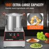 VEVOR Food Processor & Vegetable Chopper, 16 Quart, 1400W Food-Grade Stainless Steel Food Processor Chopper with 2 Extra S-Curve Blades