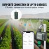 VEVOR WiFi Sprinkler Timer, Single Outlet, Smart Hose Faucet Water Timer with Brass Inlet, APP Control via 2.4Ghz WiFi or Bluetooth