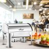 SOGA 4X 3L Triple Tray Stainless Steel Roll Top Chafing Dish Food Warmer